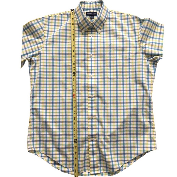 Lands’end Plaid Button Down Shirts 16 1/2 - 35 - Picture 7 of 8
